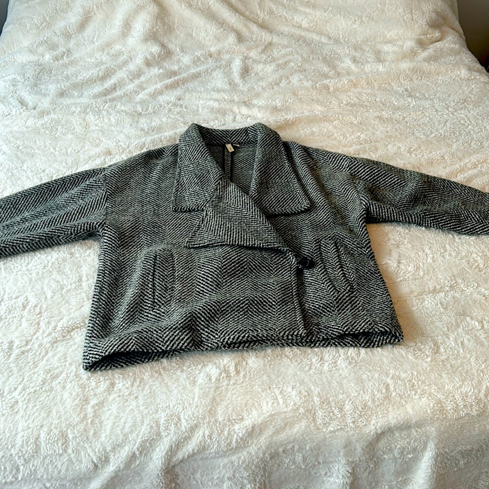 Wool blend blazer, pea coat.